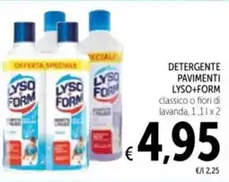 Spazio Conad Detergente pavimenti LYSO+FORM offerta
