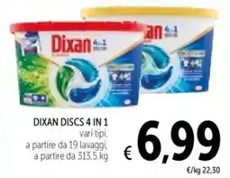Spazio Conad Dixan discs 4 in 1 offerta