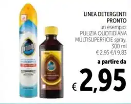 Spazio Conad Linea detergenti PRONTO offerta