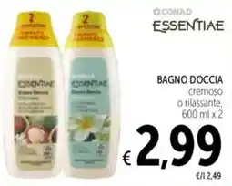Spazio Conad ESSENTIAE Bagno doccia cremoso o rilassante offerta