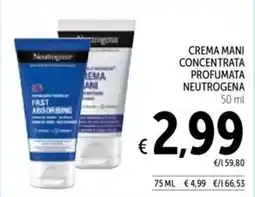 Spazio Conad Crema mani concentrata profumata NEUTROGENA offerta