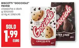 Pam Biscotti "gocciole" pavesi classiche o dark offerta