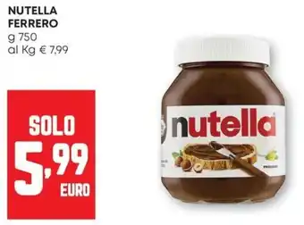 Pam Nutella ferrero offerta