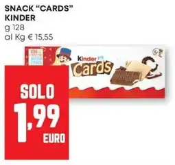 Pam Snack "cards" KINDER offerta