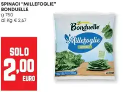 Pam Spinaci "millefoglie" BONDUELLE offerta