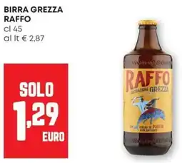 Pam Birra grezza RAFFO offerta