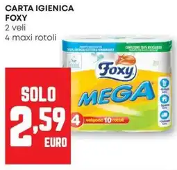 Pam Carta igienica FOXY offerta