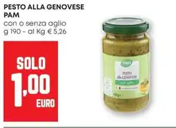 Pam Pesto alla genovese pam con o senza aglio offerta