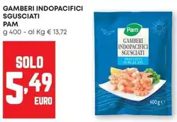 Pam Gamberi indopacifici sgusciati PAM offerta