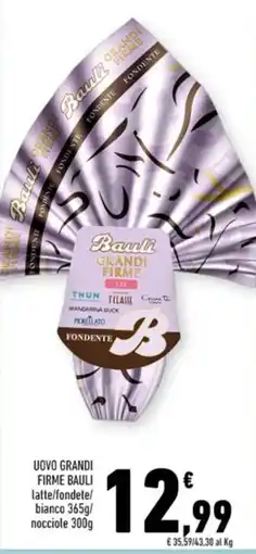 Conad City Uovo grandi firme bauli latte/fondete/ bianco/ nocciole offerta