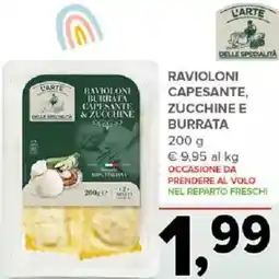 Todis Ravioloni capesante, zucchine e burrata offerta