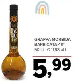 Todis Grappa morbida barricata 40° offerta