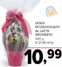 Todis Uovo di cioccolato al latte decorato offerta