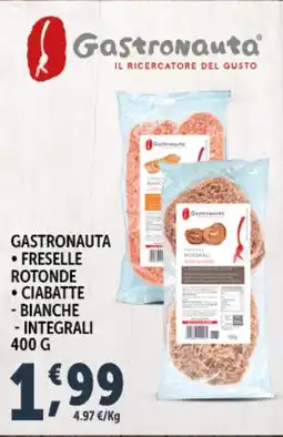 Deco Superfreddo Gastronauta freselle rotonde ciabatte - bianche - integrali offerta