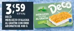 Deco Superfreddo Decò merluzzo d'alaska al gratin con erbe aromatiche offerta