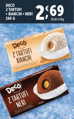 Deco Superfreddo Decò 2 tartufi offerta