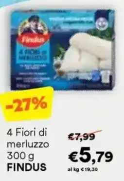 Unes 4 Fiori di merluzzo FINDUS offerta