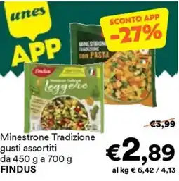 Unes Minestrone Tradizioneda FINDUS offerta