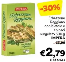 Unes Erbazzone Reggiano con bietole e spinaci surgelato IMPERA offerta