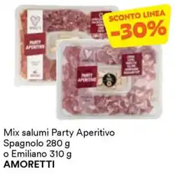 Unes Mix salumi Party Aperitivo Spagnolo o Emiliano AMORETTI offerta