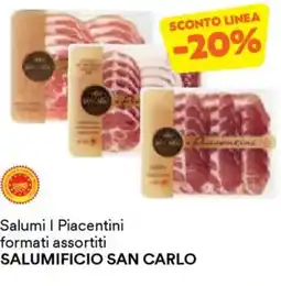 Unes Salumi | Piacentini SALUMIFICIO SAN CARLO offerta