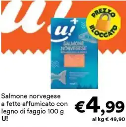 Unes Salmone norvegese legno di faggio U! offerta
