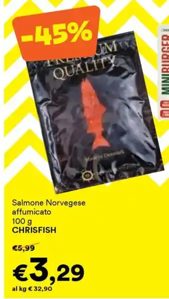 Unes Salmone Norvegese affumicato CHRISFISH offerta