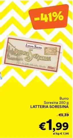 Unes Burro Soresina LATTERIA SORESINA offerta