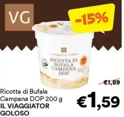 Unes Ricotta di Bufala Campana DOP IL VIAGGIATOR GOLOSO offerta
