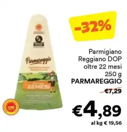 Unes Parmigiano Reggiano DOP oltre 22 mesi PARMAREGGIO offerta