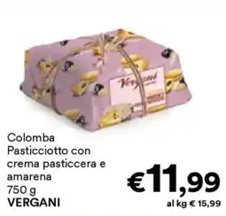 Unes Colomba Pasticciotto con crema pasticcera e amarena VERGANI offerta