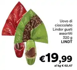 Unes Uovo di cioccolato Lindor LINDT offerta