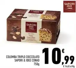 Conad City Colomba triplo cioccolato SAPORI & IDEE CONAD offerta