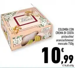 Conad City Colomba con crema di costa pistacchio/ arancia/limone/ moscato offerta