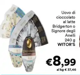 Unes Uovo di cioccolato al latte Bridgerton o Signore degli Anelli WITOR'S offerta