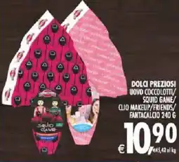 Deco Supermercati Dolci preziosi squid game/ clio makeup/friends/ fantacalcio offerta