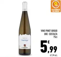 Conad City Vino pinot grigio doc costalta offerta