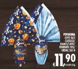 Deco Supermercati Perugina uovo baci classico/ bianco/latte/ fondente 70%/ cristal offerta