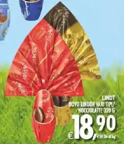 Deco Supermercati Lindt uovo lindor nocciolatte offerta