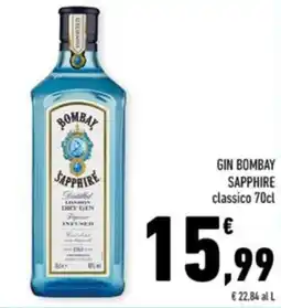 Conad City Gin bombay sapphire classico offerta