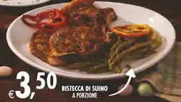 Deco Supermercati Bistecca di suino a porzione offerta