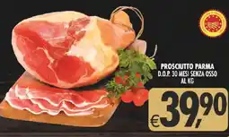 Deco Supermercati Prosciutto parma d.o.p. 30 mesi senza osso al kg offerta