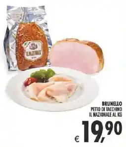Deco Supermercati Brunello petto di tacchino il nazionale al kg offerta