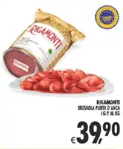 Deco Supermercati Rigamonti bresaola punta d'anca l.g.p. al kg offerta