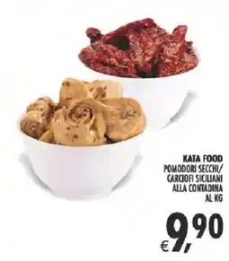 Deco Supermercati Kata food pomodori secchi carciofi siciliani alla contadina al kg offerta