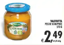 Deco Supermercati Valfrutta pesche sciroppate offerta