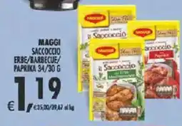 Deco Supermercati Maggi saccoccio erbe/barbecue paprika offerta