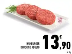 Conad City Hamburger di bovino adulto offerta