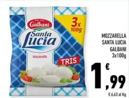 Conad City Mozzarella santa lucia GALBANI offerta