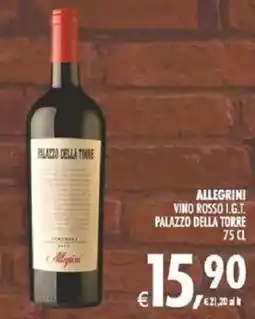 Deco Supermercati Allegrini vino rosso i.g.t. palazzo della torre offerta